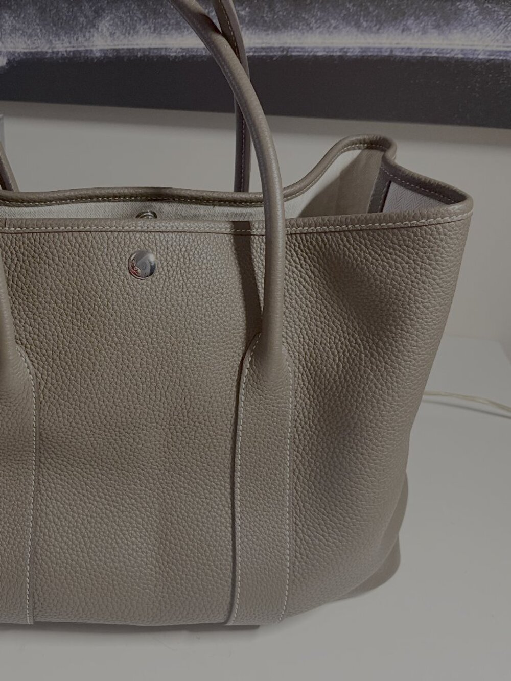 Garden Party Togo Leather Tote - Picture 5 of 10